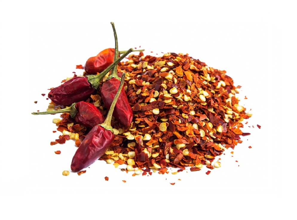 Chili flakes and peppers isolated Crushed Chilli Medium image