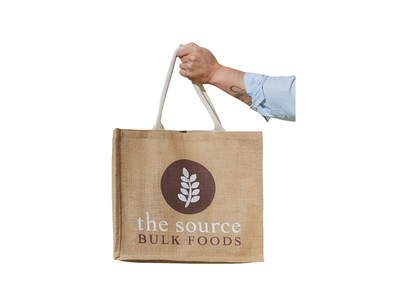 Jute bag_hand The Source Environmental Jute Carry Bag image