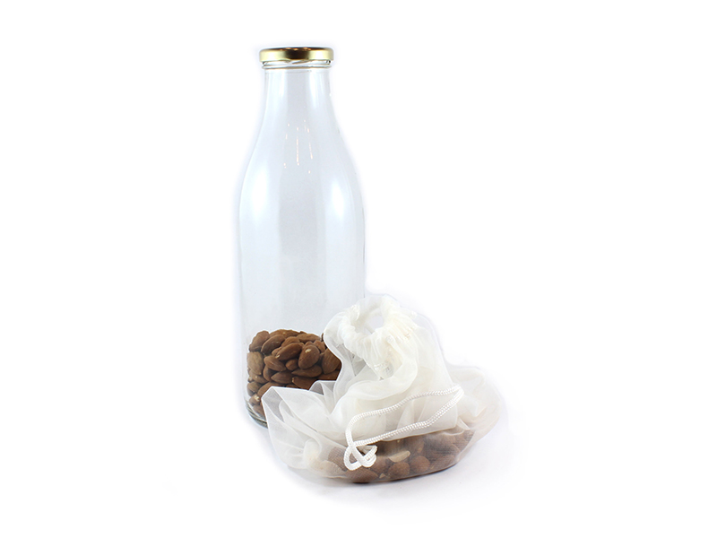 Nut milk bag bottle_website DIY Almond Nut Mylk image