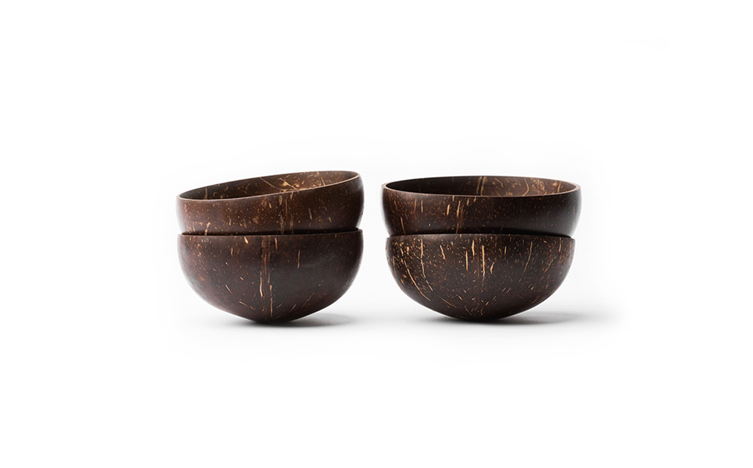 Coconut Bowl set of four aaa Coconut Bowl Set of 4 image
