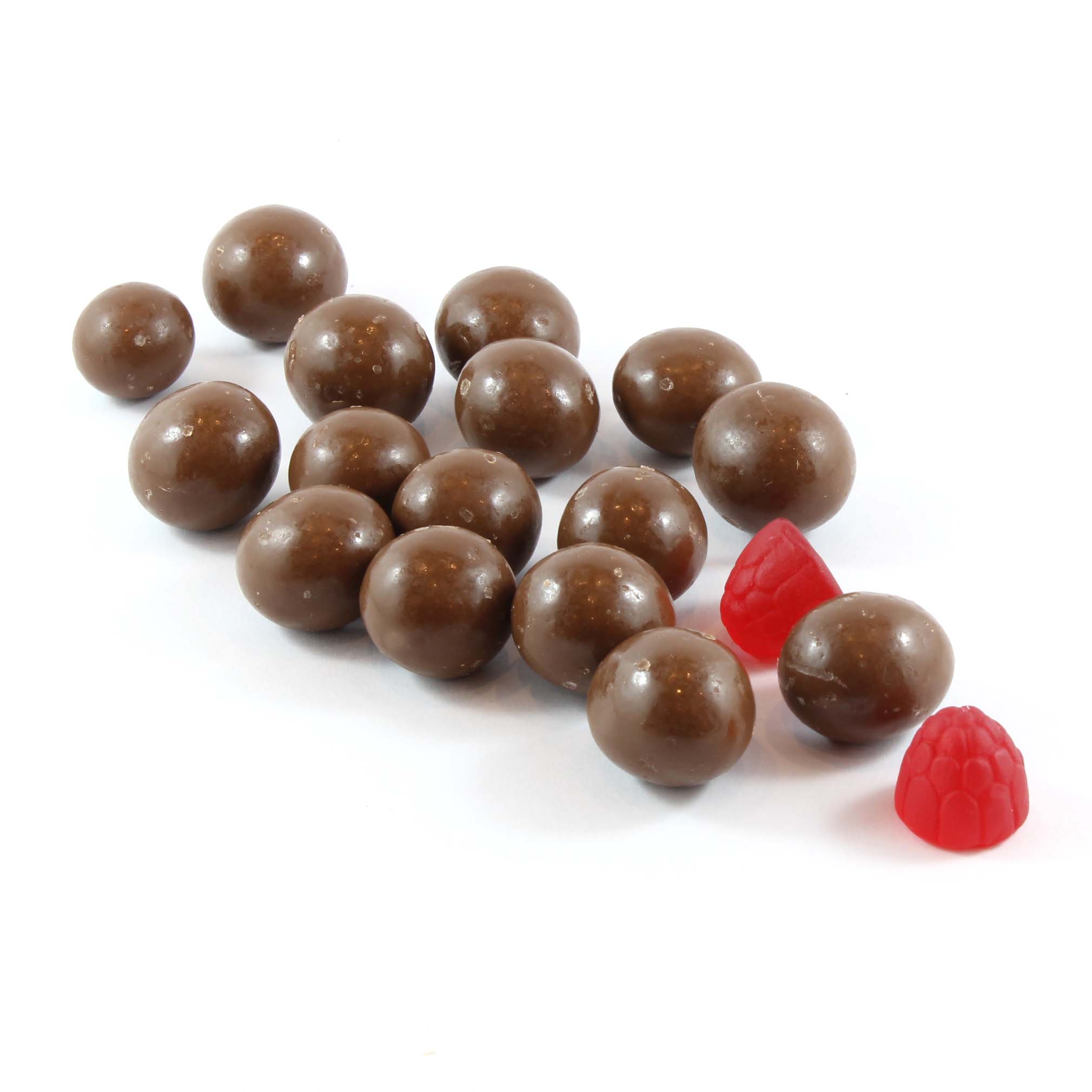 Milk Raspberries_Edited Milk Chocolate Raspberry Jellies image