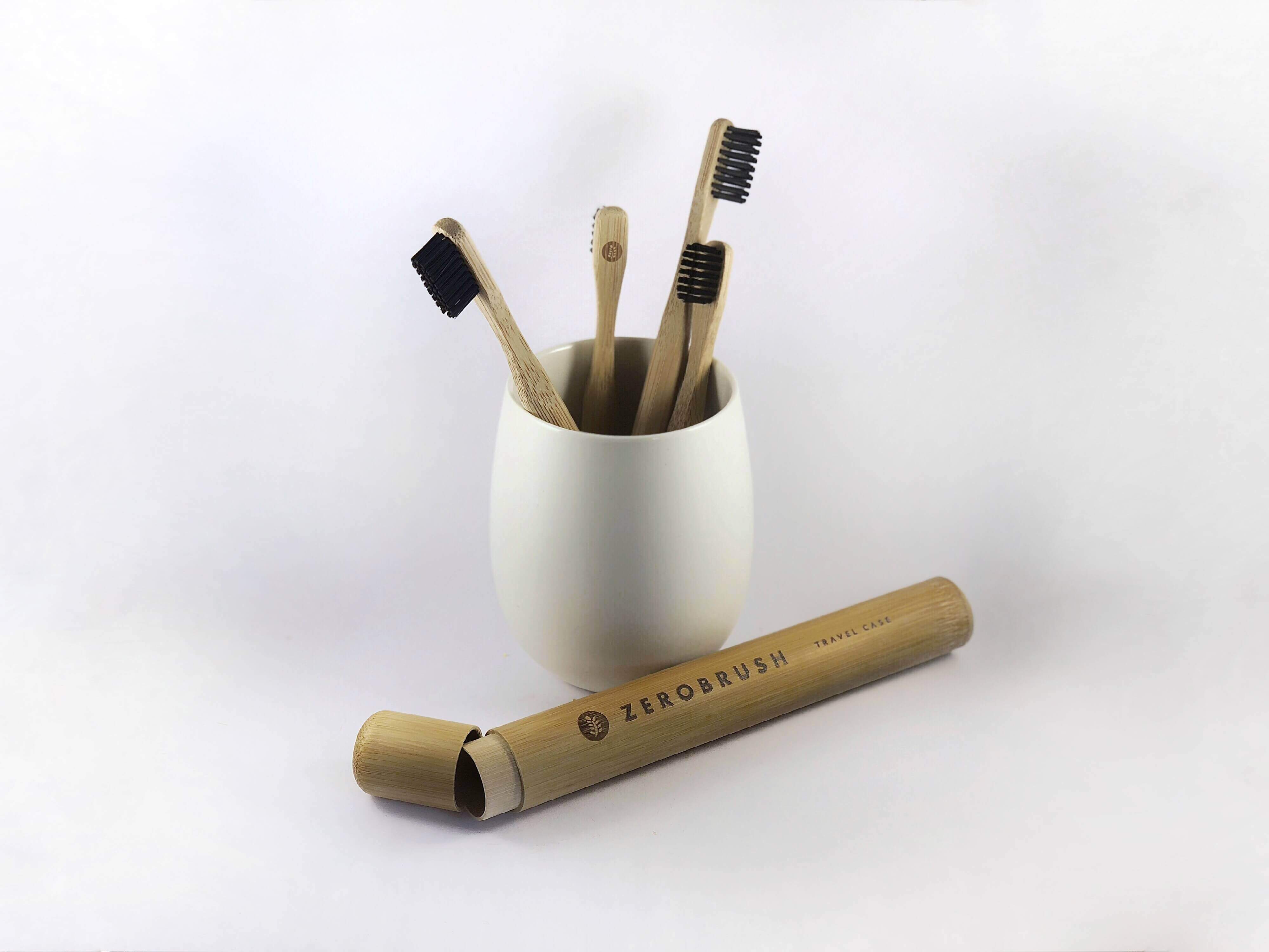 zero-waste-toothbrushes-1-c.jpg Children's Pink Bamboo 'Zerobrush' Toothbrush - Soft Bristle image