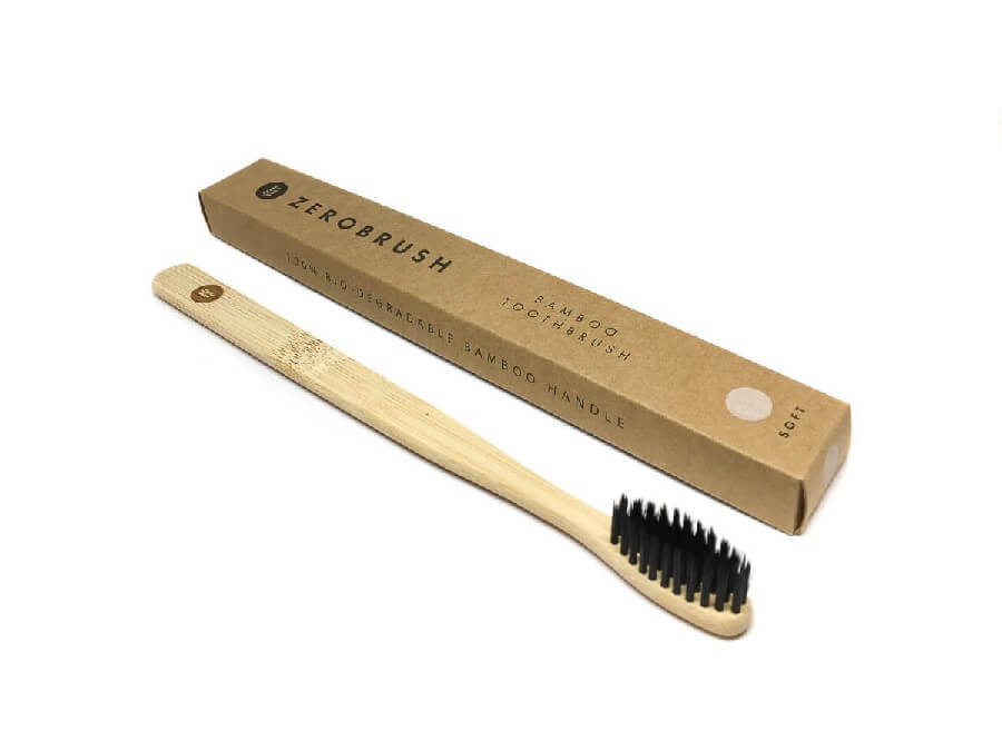 soft with box Bamboo 'Zerobrush' Toothbrush - Soft Bristle image