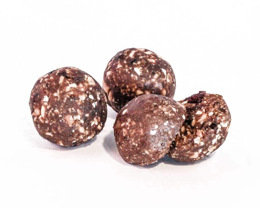 Peanut-Butter-and-Jelly-Balls Peanut Butter and Jelly Protein Ball image