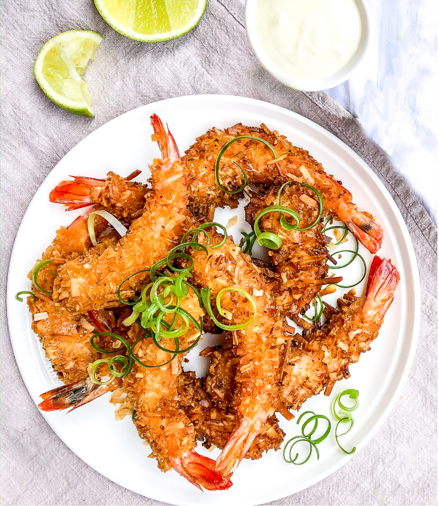 Coconut Crusted Prawns with Macadamia Cream The Source Bulk Foods