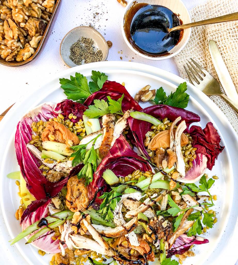 Caraway Spiced Chicken, Buckwheat & Walnut Salad | The Source Bulk Foods