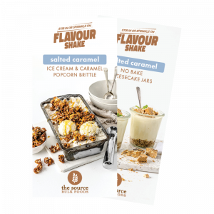 Salted Caramel Flavour Shake Recipe Cards